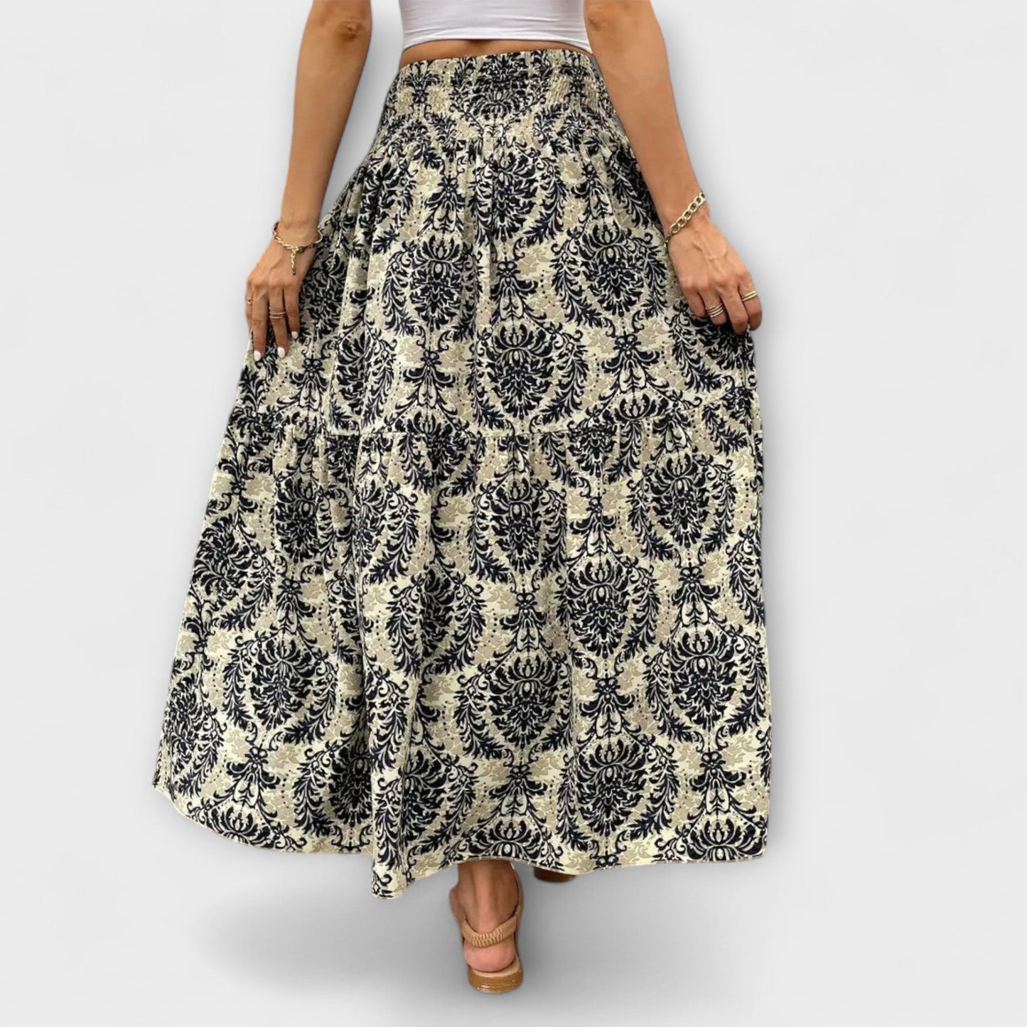 Emily | Falda fluida con estampado