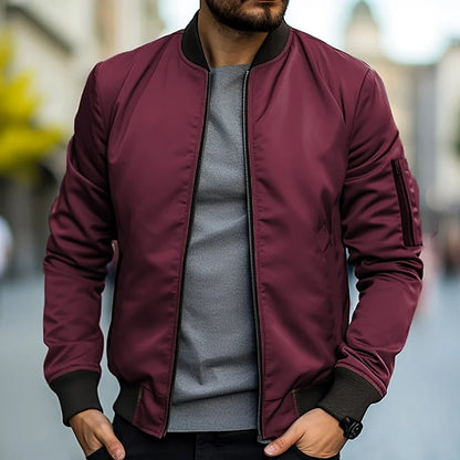 Bomber jacket de hombre, estilosa y perfecta para uso casual
