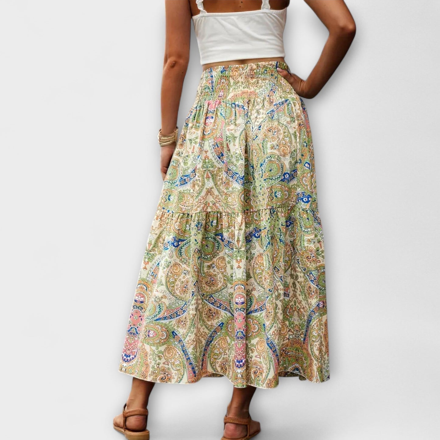 Emily | Falda fluida con estampado