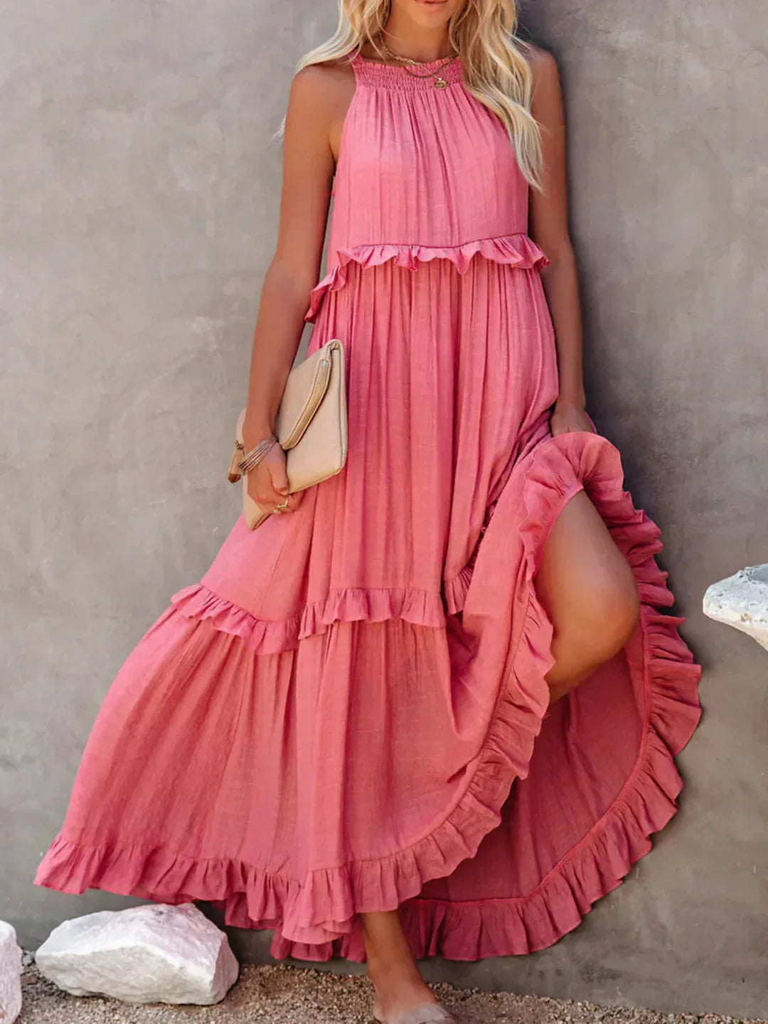 Vestido Mujer – Diseño Atemporal, Volantes y Estilo Elegante
