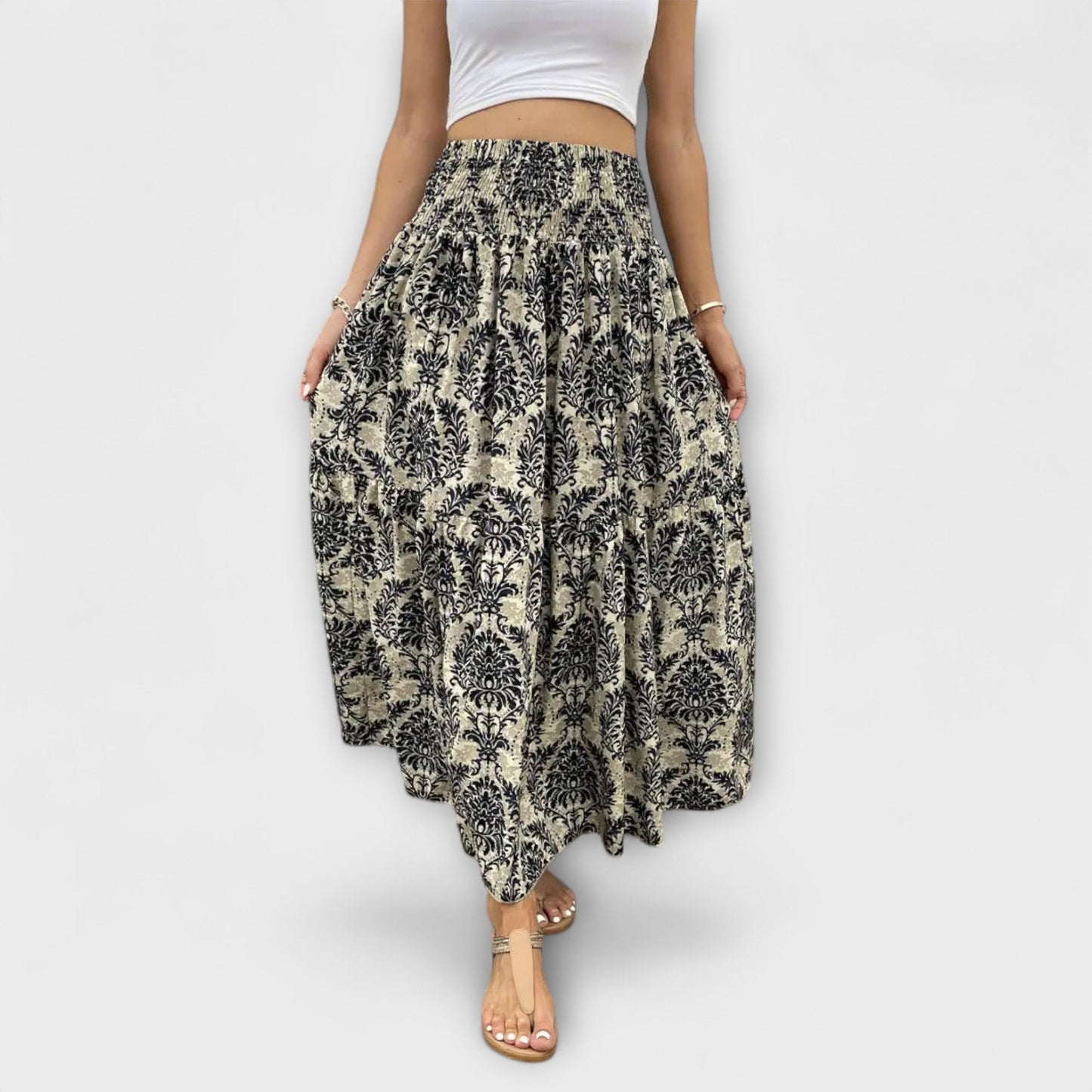 Emily | Falda fluida con estampado