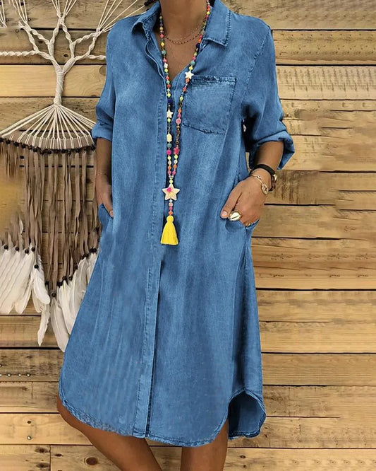 Vestido Denim Mujer – Cómodo, Chic y Fácil de Combinar