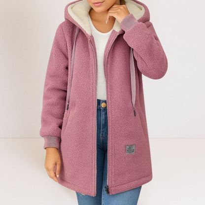 Fleece cálido mujer, estilo casual y cómodo para primavera