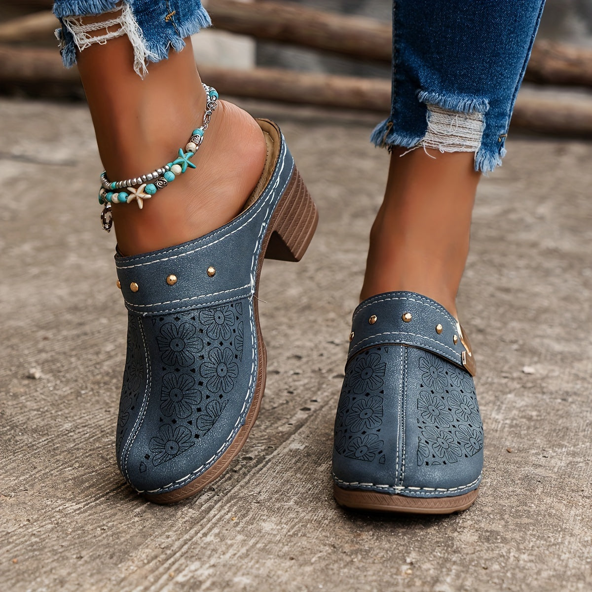 Adrine | Sandalia Capri con tacón Confort