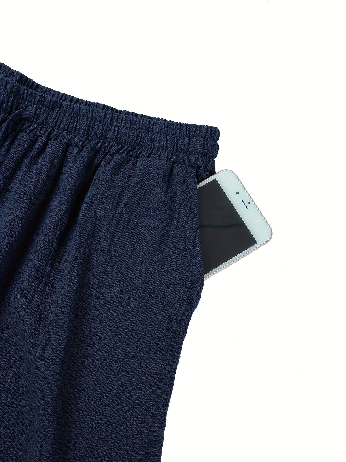 Pantalones holgados de lino para hombre