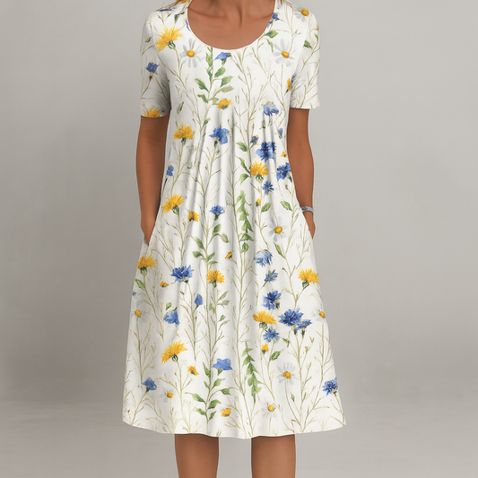 Sheila | Elegante vestido con estampado floral