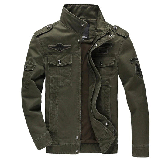 Chaqueta motera para hombre: cálida, resistente y con cremallera