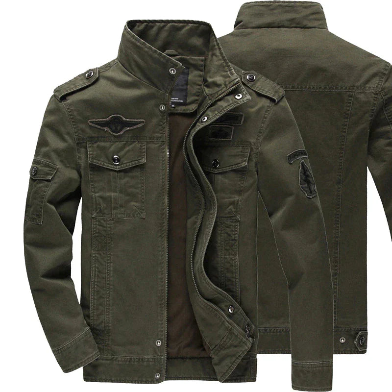 Chaqueta motera para hombre: cálida, resistente y con cremallera