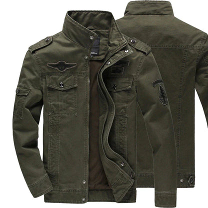Chaqueta motera para hombre: cálida, resistente y con cremallera