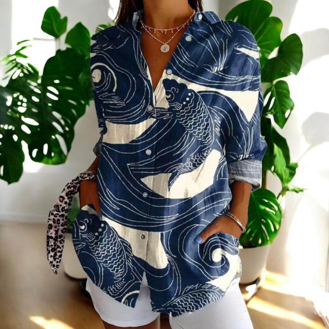 Blusa vintage elegante, moderna y perfecta