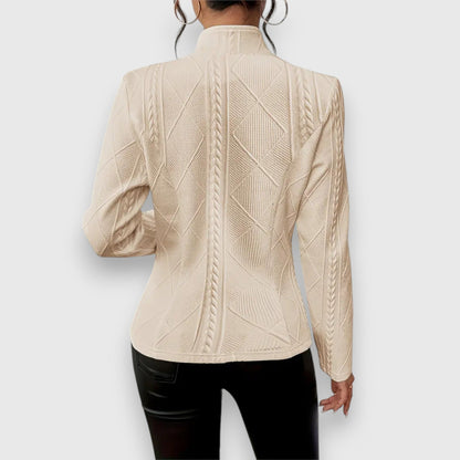 Blazer artesanal mujer elegante ligero y sofisticado paseo