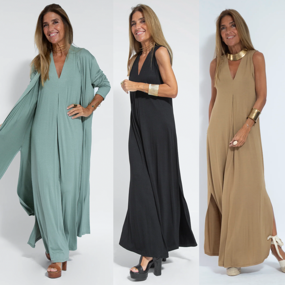 Ariane | Vestido largo de señora y chaleco