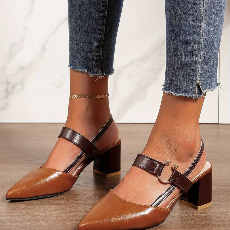 Zapatos mujer ergonómicos y chic, slingback moderno
