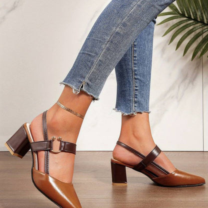 Zapatos mujer ergonómicos y chic, slingback moderno