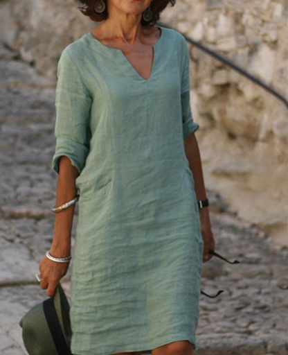 Vestido Verano Mujer – Elegante, Transpirable y Perfecto para Diario o Eventos
