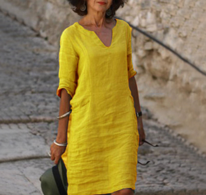 Vestido Verano Mujer – Elegante, Transpirable y Perfecto para Diario o Eventos
