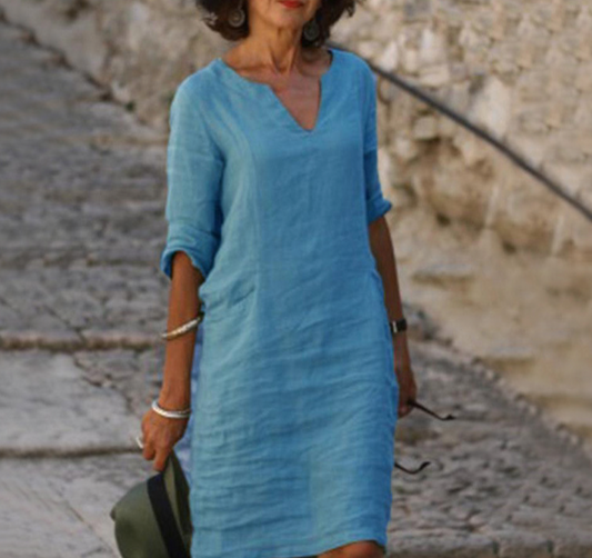 Vestido Verano Mujer – Elegante, Transpirable y Perfecto para Diario o Eventos