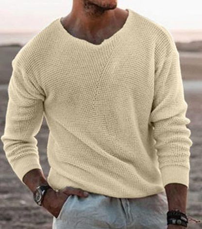 Jersey cálido para hombre: elegante y de punto suave