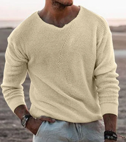 Jersey cálido para hombre: elegante y de punto suave