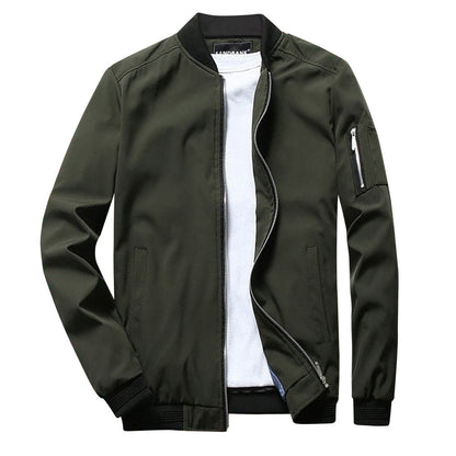 Chaqueta bomber clásica para hombre: estilo informal y atemporal