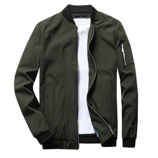 Chaqueta bomber clásica para hombre: estilo informal y atemporal