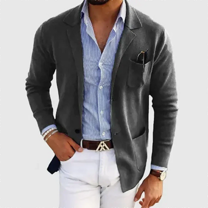 Blazer elegante para hombre: cálido para el trabajo y el tiempo libre