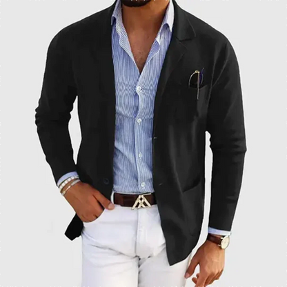 Blazer elegante para hombre: cálido para el trabajo y el tiempo libre