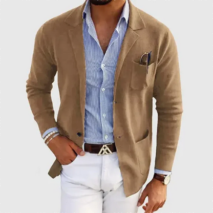 Blazer elegante para hombre: cálido para el trabajo y el tiempo libre