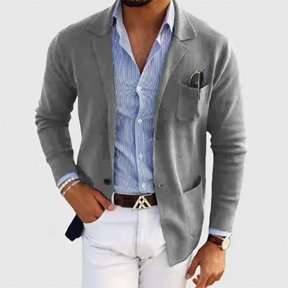 Blazer elegante para hombre: cálido para el trabajo y el tiempo libre