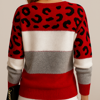 Sudadera mujer leopardo casual cómoda y con estilo moderno