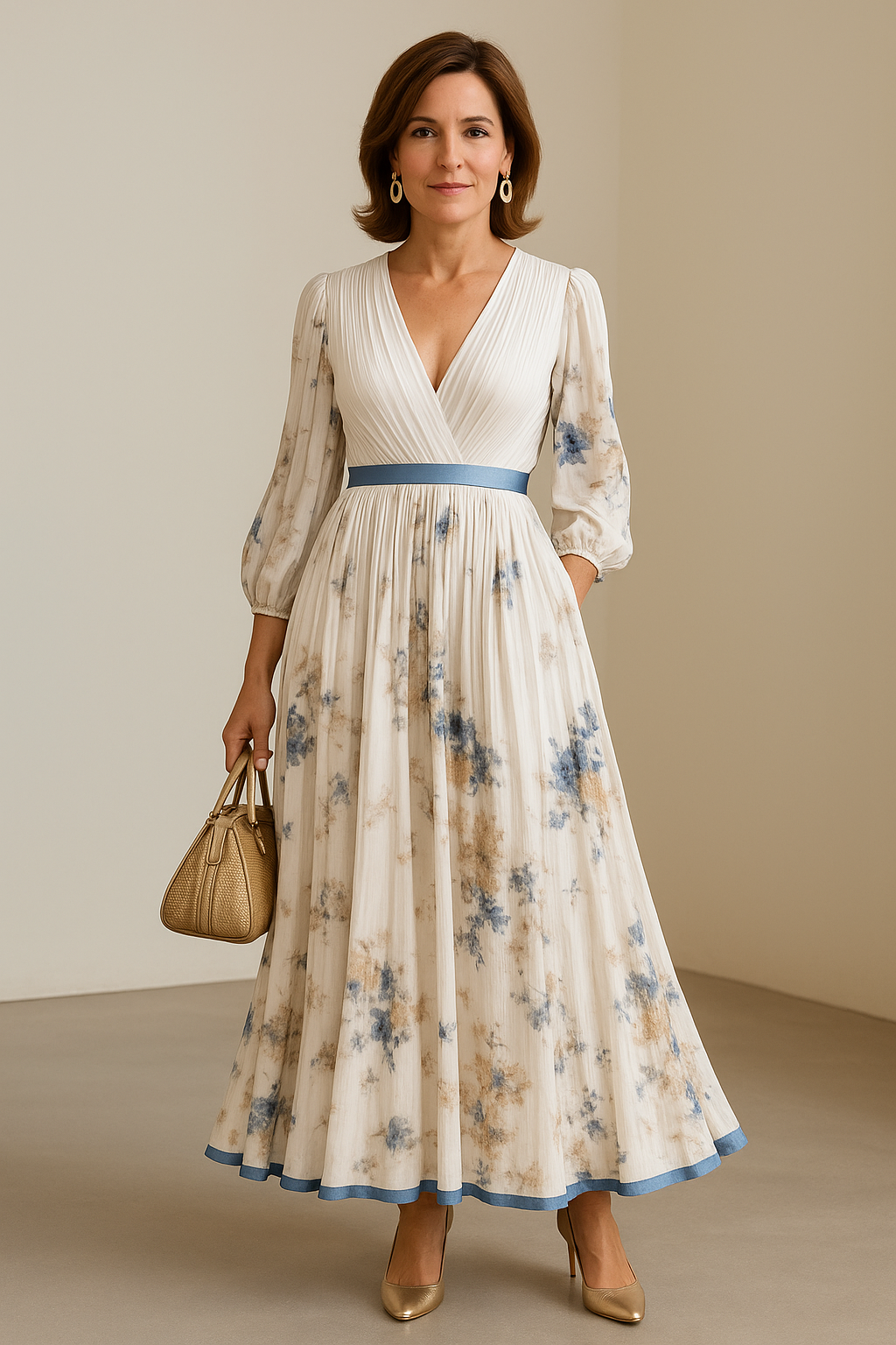 Vestido maxi floral, estilo chic y confortable