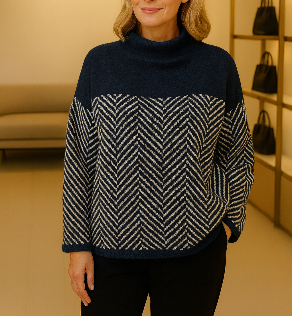 Jersey de Algodón con Cuello de Tortuga – Ideal para Otoño e Invierno