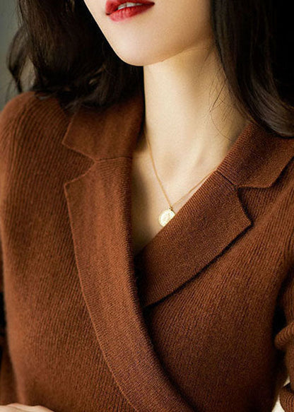 Jersey de punto cálido para mujer: manga larga y fácil de combinar