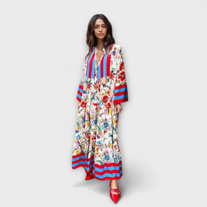 Zoey | Maxi vestido con estampado floral