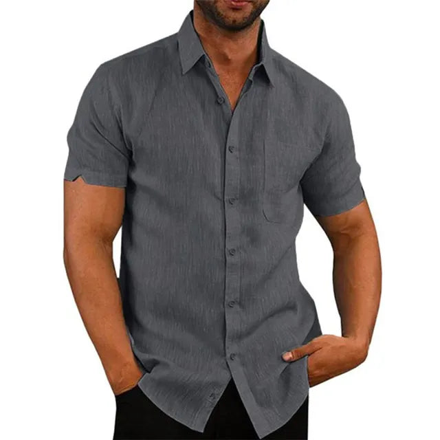 Camisa de hombre moderna, transpirable y perfecta para primavera