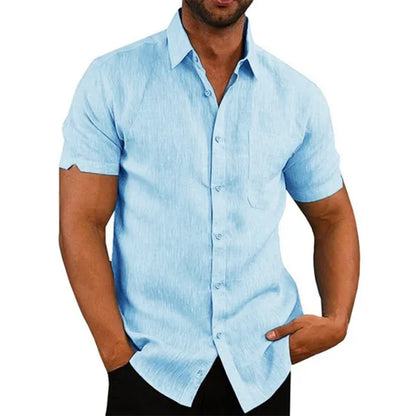 Camisa de hombre moderna, transpirable y perfecta para primavera