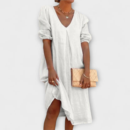 Josina | Elegante vestido de verano con detalles de ganchillo