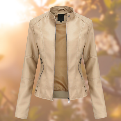 Chaqueta de Cuero Femenina – Elegancia y Comodidad