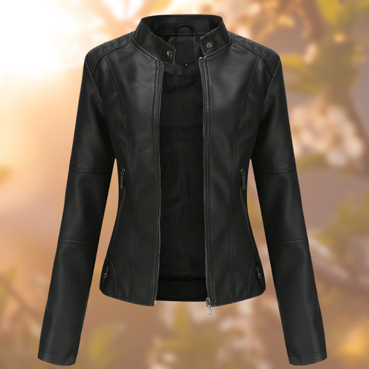 Chaqueta de Cuero Femenina – Elegancia y Comodidad