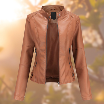 Chaqueta de Cuero Femenina – Elegancia y Comodidad