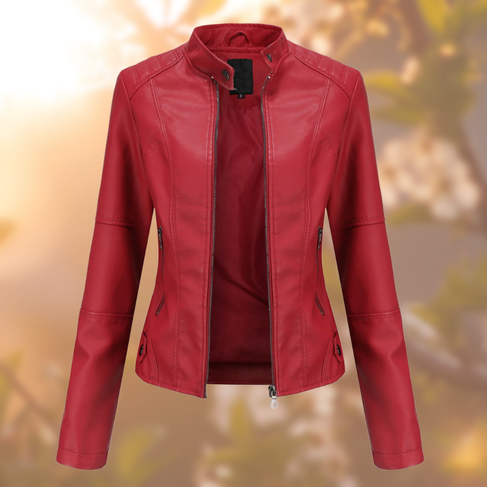 Chaqueta de Cuero Femenina – Elegancia y Comodidad