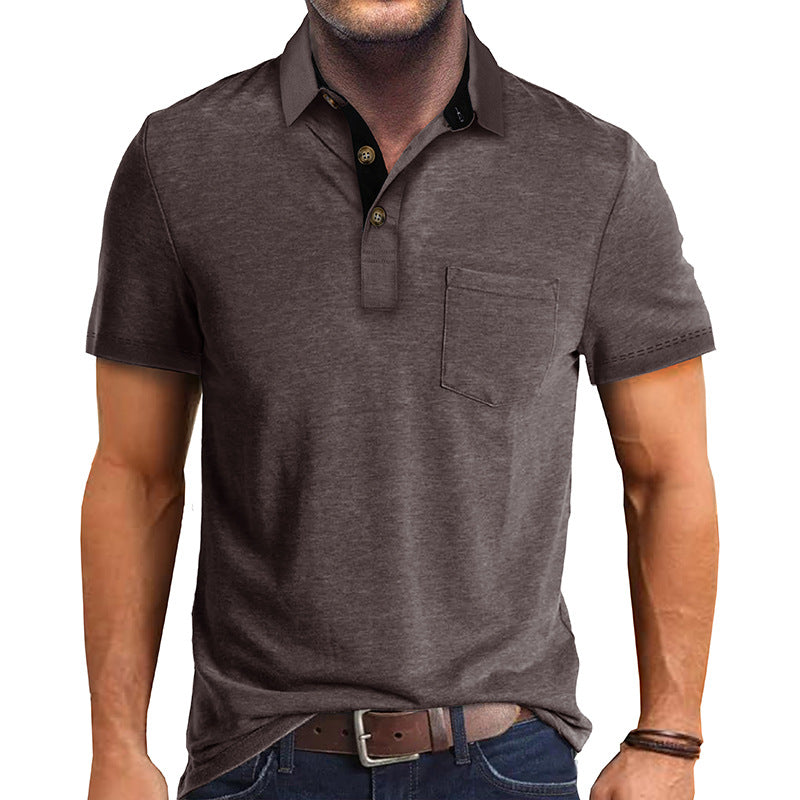Camisa tipo polo masculina, ligera y versátil para verano