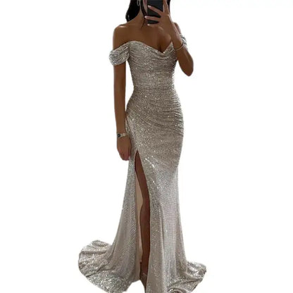 Alejandra | Elegante vestido de noche con escote en V