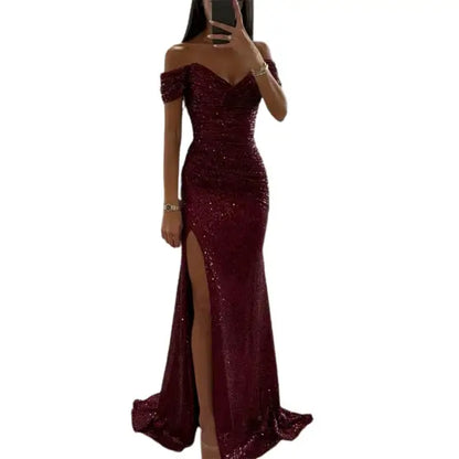 Alejandra | Elegante vestido de noche con escote en V