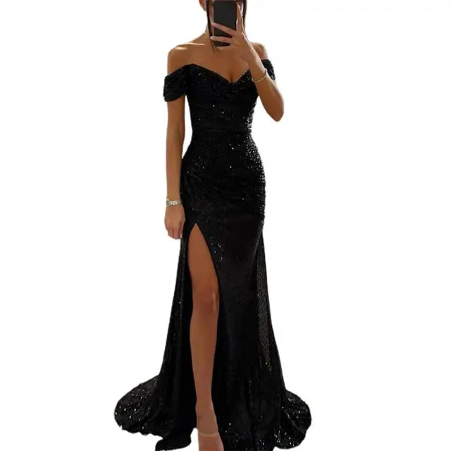 Alejandra | Elegante vestido de noche con escote en V