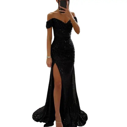 Alejandra | Elegante vestido de noche con escote en V
