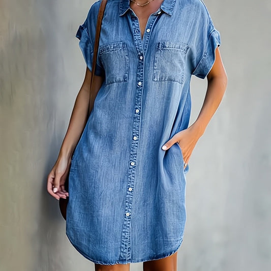 Vestido vaquero femenino, estiloso y perfecto para primavera y verano