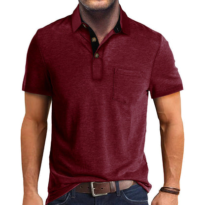 Camisa tipo polo masculina, ligera y versátil para verano