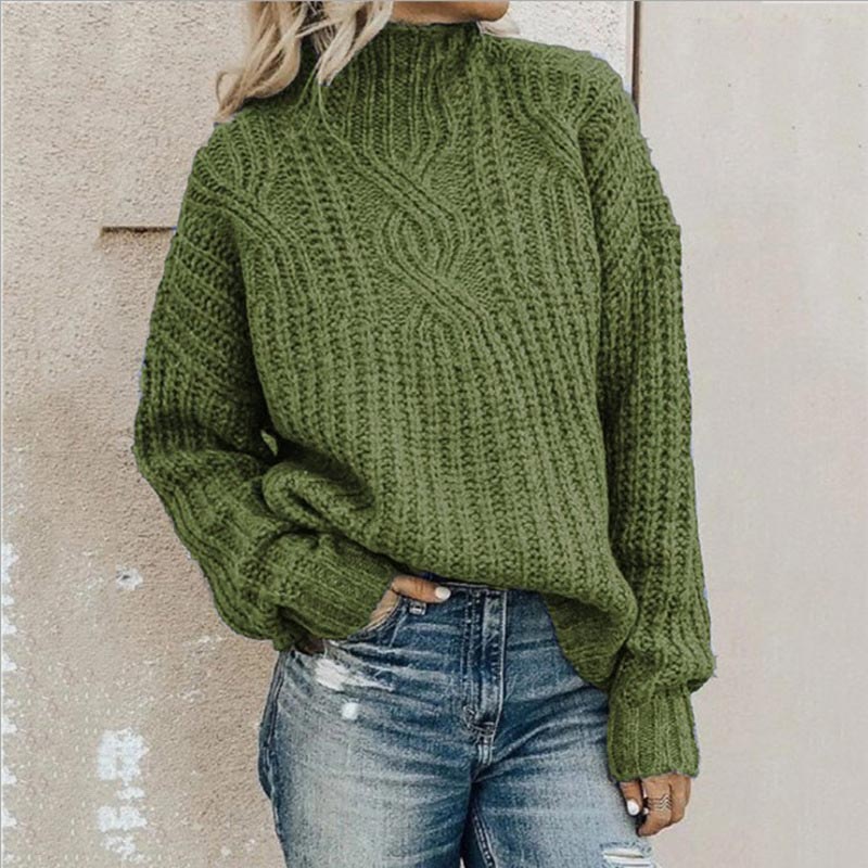 Jersey de Punto Trenzado para Mujer – Elegante y Cómodo
