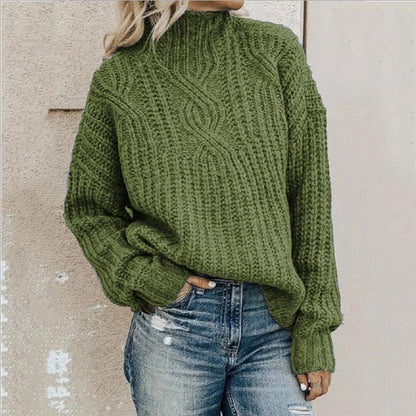 Jersey de Punto Trenzado para Mujer – Elegante y Cómodo